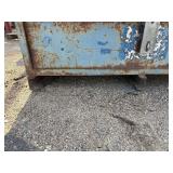 Metal covered storage job site box H 15” x W 26” x L 51”