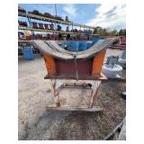 (2) Welded, padded saddle-shaped pipe supports. Steel pipe stand or industrial support frame H 63”xL 60”xW 40