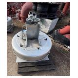 Centrifugal downblast exhaust fan with Dayton Blower Motor