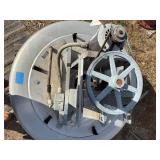 Centrifugal downblast exhaust fan with Dayton Blower Motor