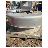 Centrifugal downblast exhaust fan with Dayton Blower Motor
