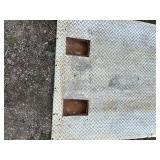 Forklift or Loading Ramp with diamond plate steel surface.  L 79” x H 19” x W 48