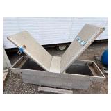 Aluminum truck bed tool box with dual-lid crossover L 69” x W 20” x H 21 ½”