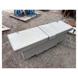 Aluminum truck bed tool box with dual-lid crossover L 69” x W 20” x H 21 ½”