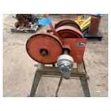 Thern Mechanical winch on a welded steel stand