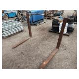 Steel forklift forks