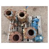 Pallet of Plug Valves including Val-Matic Cam-centric, DeZurik Eccentric PEC, GA Industries