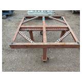 Heavy duty commercial support stand with castors or leveling feet. 48”l x 48”w x 26 ½”t