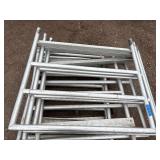 Commercial Metal Guard Rails or Protective Barriers. Approx. 8 rails