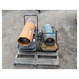 2 torpedo portable heaters: All Pro and Knipco