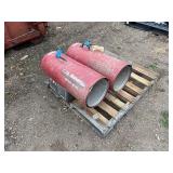 (2) Scheu Universal 350,000 BTU/HR heaters: 1 needs parts