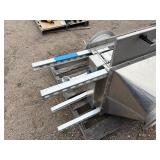 Galvanized steel air handling or ductwork component for HVAC, likely. Purafil Media Bed pressure gauge.