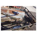 Small Utility Trailer with Ramp - 77" x 12