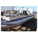 Pontoon with Scissor Trailer - 30 HP Johnson Outboard