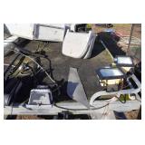 Pontoon with Scissor Trailer - 30 HP Johnson Outboard