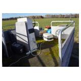 Pontoon with Scissor Trailer - 30 HP Johnson Outboard