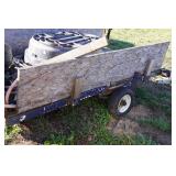 Small Utility Trailer - Wood Sides - 4