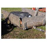 Small Utility Trailer - Wood Sides - 4