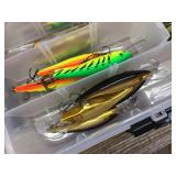 PLANO Tackle Box with 25 Like New RAPALA - Over $400 Retail!