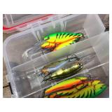 PLANO Tackle Box with 25 Like New RAPALA - Over $400 Retail!