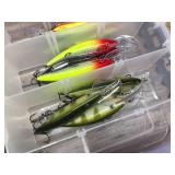 PLANO Tackle Box with 25 Like New RAPALA - Over $400 Retail!