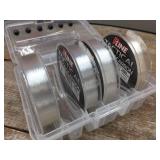 4 Partial Spools P-Line Tactical Flourocarbon with Plano Case
