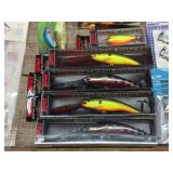 Misc Fishing Including Rapalas - DeepTail Dancer - Keeper Boxes
