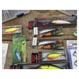 Misc Fishing Including Rapalas - DeepTail Dancer - Keeper Boxes