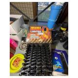 Lighters/smoking accessories:  cigarette cases, grinders, lighters, cig extinguisher, eagle ash trays