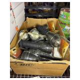 Key chains, Flashlights, rubber bands,  aluminum wallets, poker set in case, shot glasses