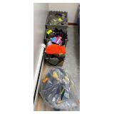 Assorted hats, gloves, masks, Numb Skill Ice Towels, Motley Tubes. Note: All merchandise is new