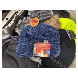 Assorted hats, gloves, masks, Numb Skill Ice Towels, Motley Tubes. Note: All merchandise is new