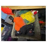 Hats, snow scrapers, gloves, chargers, electronic carrying cases