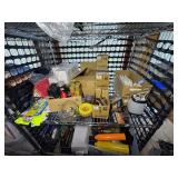 Hats, snow scrapers, gloves, chargers, electronic carrying cases