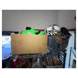 Hats, snow scrapers, gloves, chargers, electronic carrying cases