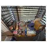 Hats, snow scrapers, gloves, chargers, electronic carrying cases