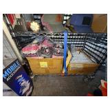 Hats, snow scrapers, gloves, chargers, electronic carrying cases