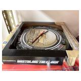 NASCAR lighters, cars, shirts, can coolers, blankets, flasks, desk set, hats, and license plates