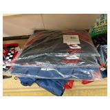 NASCAR lighters, cars, shirts, can coolers, blankets, flasks, desk set, hats, and license plates