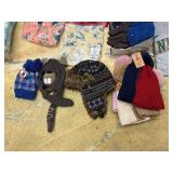 Hats, gloves, shirts, sweatshirts, crew necks, novelty hats