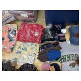 Hats, gloves, shirts, sweatshirts, crew necks, novelty hats