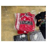 Hats, gloves, shirts, sweatshirts, crew necks, novelty hats