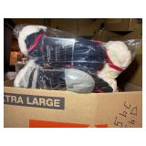 Hats, socks, foam footballs