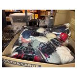 Hats, socks, foam footballs