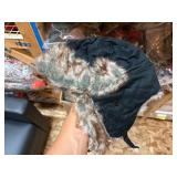 3 shelves of camp hunting gear