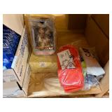 3 shelves of camp hunting gear