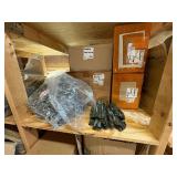 Hats, gloves, shirts, jackets, dolls, water toys