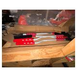 Hats, camo jackets, safety vests, bears in mugs, snow scrapers