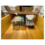 Sunglasses, shirts, chargers, lighters, playing cards, cases, task lights, umbrella, freeze-dried mini bursts