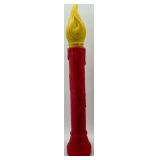 Empire Plastic Corp Red & Yellow Flame Candles, Vintage 1968 Set of 2